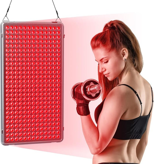 Red Light Therapy 338 LEDs Deep Red 660nm Red Light Therapy Device for Body Face for Pain Relief, Skin Health, Anti-Aging