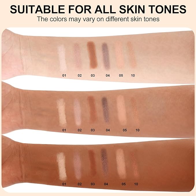 Dual-Ended Cream Eyeshadow Stick, Shimmer Waterproof Long-Lasting Crease-Proof Neutral Eye shadow Pencil for Women, Smooth Blendable Eye Shadow Crayon with Built-in Smudger, 02 Rose Quartz