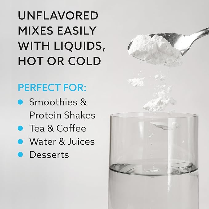 Multi Collagen Peptides Powder – Hydrolyzed Protein Supplement with Type 1 & 3 – Grass Fed, Unflavored, Keto & Paleo Friendly – Hair, Skin, Nails, Joints for Women & Men – 41 Servings