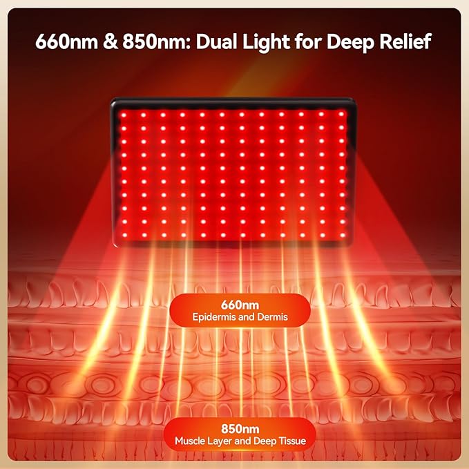 Red Light Therapy Lamp：Gooseneck Infrared Red Light Therapy Lamp with Led 660nm&850nm Near Infrared LED Red Light,Near Infrared LED Red Light Therapy Device at Home for Face and Body