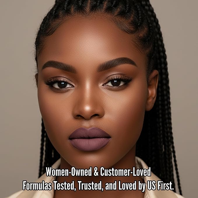 Mynena Mauve Long Lasting Lipstick for Women Waterproof & Transfer-Proof | Hydrating with Shea Butter | Bold Pigment Intense Matte Color Lip Stain | Talc-Free & Vegan Product that Performs | Eve