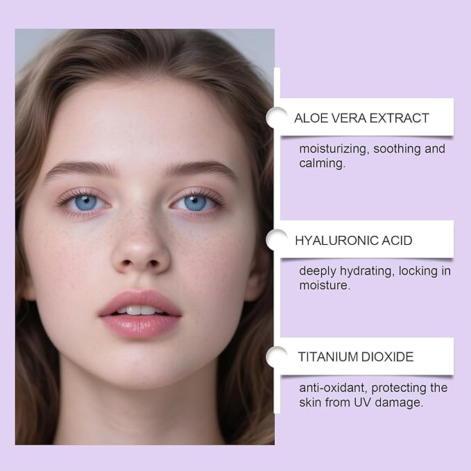 Aesthetic BB Cream, Lightweight Tinted Moisturizer with Medium Coverage, Oil-Control Blemish Balm, Long-Lasting Foundation Makeup Base for Oily/Combination Skin, Korean Makeup, 1.23oz (Natural)