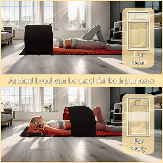 2025 Upgraded 4 Modes Compact Chamber of Red Light Therapy for Full Body Pain Relief,74"x33"+49.6"x15.6"with1655 Dual-Wave(660nm&850nm) LEDs,Multi-Mode Customization,Premium Leather 74"x 33" Black