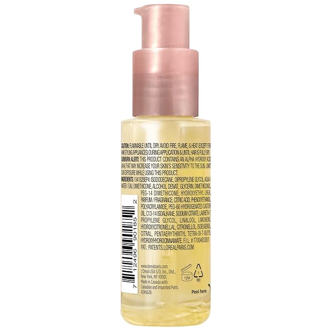 L'Oreal Paris Bond Repair Oil-in-Serum for Damaged, Color Treated Hair, Heat Protectant, Strengthens Weak Bonds, Intense Shine and Frizz Control, EverPure, 1.6 Fl Oz