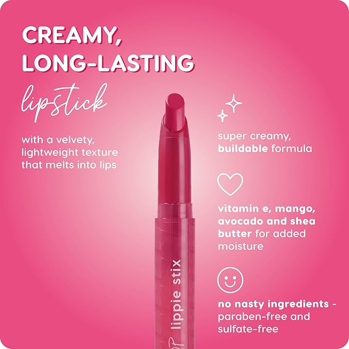 ColourPop Lippie Stix - Long-Lasting Matte Lipstick Formulated with Vitamin E & Shea Butter for All Day Moisture - Richly Pigmented Fuchsia Lipstick - Paraben and Sulfate Free - I Heart This (0.4 oz)