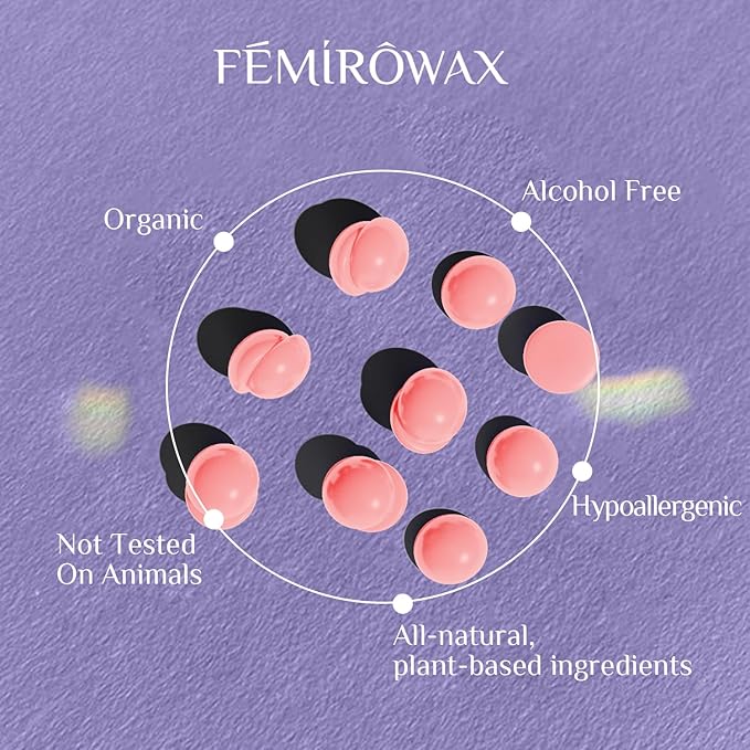 Wax Beads, 1lb Hard Wax Beans for Hair Removal Sensitive Skin with Rose Formula Waxing Beads for Full Body Brazilian Bikini Face Eyebrow at Home Wax Refill for Women Men