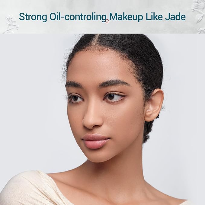 FLORASIS Breathable Loose Setting Powder, Flawless Jade Lightweight Long-Lasting Makeup Powder for Face (08 Amber)