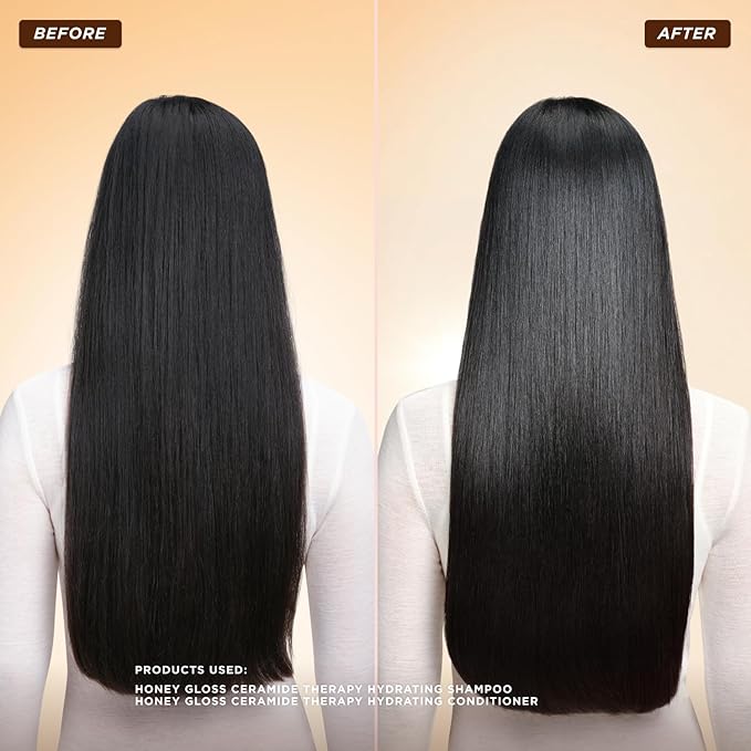 Gisou Honey Gloss Ceramide Therapy Hydrating Conditioner – Smooths, Detangles & Adds Shine with Mirsalehi Honey & Ceramides, 6.8 Fl Oz