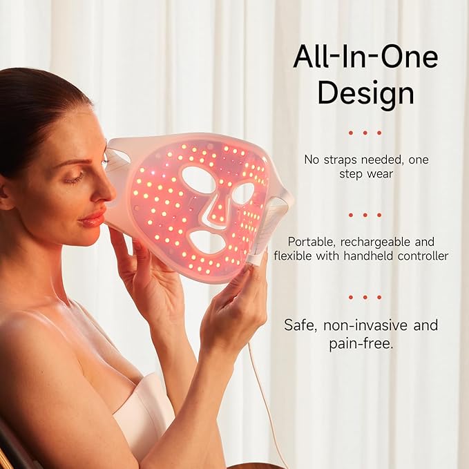 MEGELIN Upgrade Led Red Light Therapy Mask