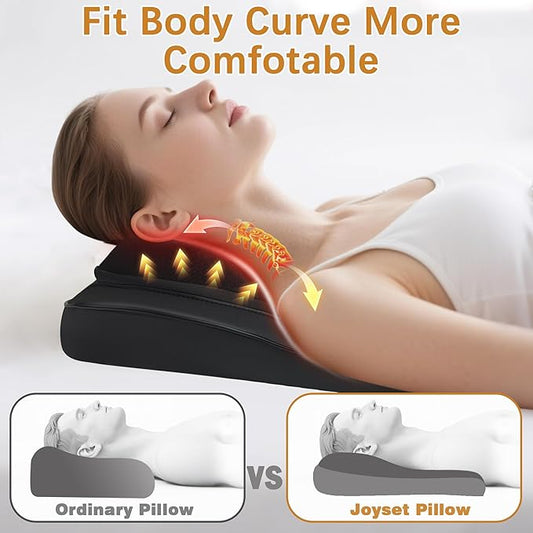 Joyset Back Massager with Heat,Neck Massager for Back Pain Deep Tissue,4D Kneading Shiatsu Lower Back Massage Pillow for Neck Shoulder Legs,Gifts for Mom,Dad,Women,Men