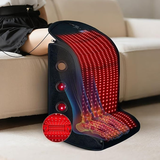 Red Light Therapy Feet Legs,2025 Upgraded 4 Modes for Legs Ankle,Infrared Light Therapy Consisting of 420 Dual Wavelength LED,Adjustable Power and Time Controller,13 * 11 * 18IN