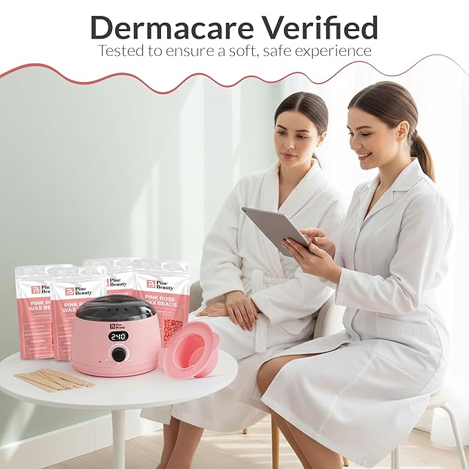 Hair Removal Warmer with Digital Temperature Control – Hard Bead Melting Machine for Women, Professional Home Kit with Pot, Fast Heating System Upgraded