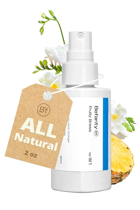 Natural Spray Deodorant for Women & Men, Aluminum-Free, 24 Hours Odor Protection, Long-Lasting Fragrance Body Mist, Travel Size, Suitable for Sensitive Skin – Fruity Brews, 2.0 fl oz