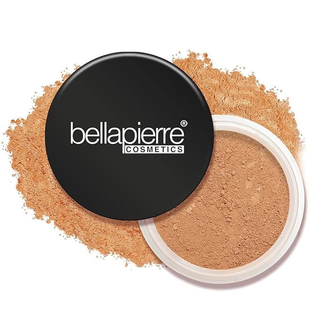 Bellapierre Mineral Foundation SPF 15 – Loose Powder Foundation, Full Coverage Mineral Makeup with Matte Finish – Vegan, Cruelty Free, Hypoallergenic, Oil & Talc Free – 0.32 oz - Café