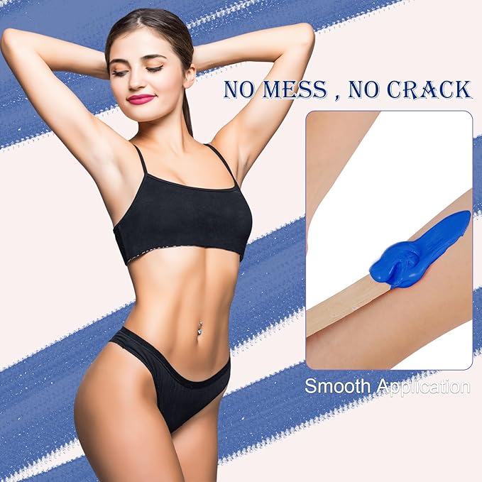 Smooth Hard Wax Beads Bulk - Professional Hair Removal Wax Kit for Coarse Hair & Sensitive Skin - Low Temperature, Painless Brazilian, Bikini, Face, Body Home Use (5lbs, Natural Pearl)