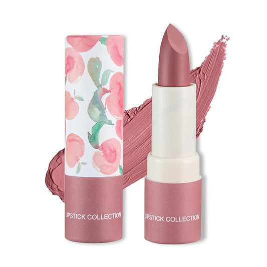 Matte Nude Lipstick Silky Velvet Lip Gloss Nude Lip Stain Paper Tube Lipsticks Non-Stick Cup, Waterproof Long Lasting Matte Lipstick for Women Daily Professional Lip Makeup-03 Pink
