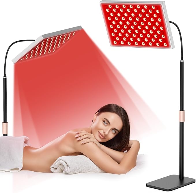 Red Light Therapy for Body, Infrared Light Therapy Panel Lamp with Stand, 660nm and 850nm Near Infrared LED Red Lights Therapy Device at Home for Face and Body