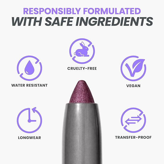 Wonderskin IYKYK Eyeshadow Stick - Longwear Eye Shadow Sticks, Budge-Proof & Waterproof Shimmer Eyeshadow Stick with Built-in Sharpener (Vixen)