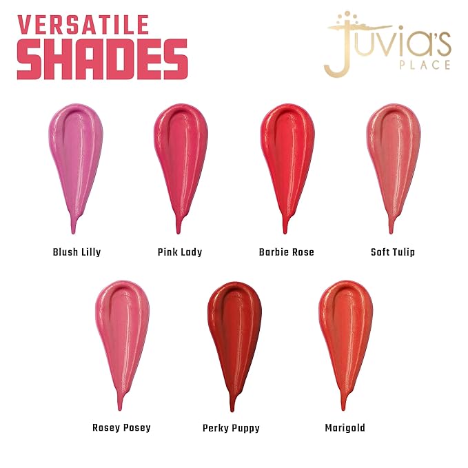 Juvia's Place Blushed Liquid BlushLighter Blush Lily Glow - Liquid Blush for Cheeks with Luminous Glow, Long-Wearing, Buildable & Highly-Pigmented Makeup, Easy to Blend Blush