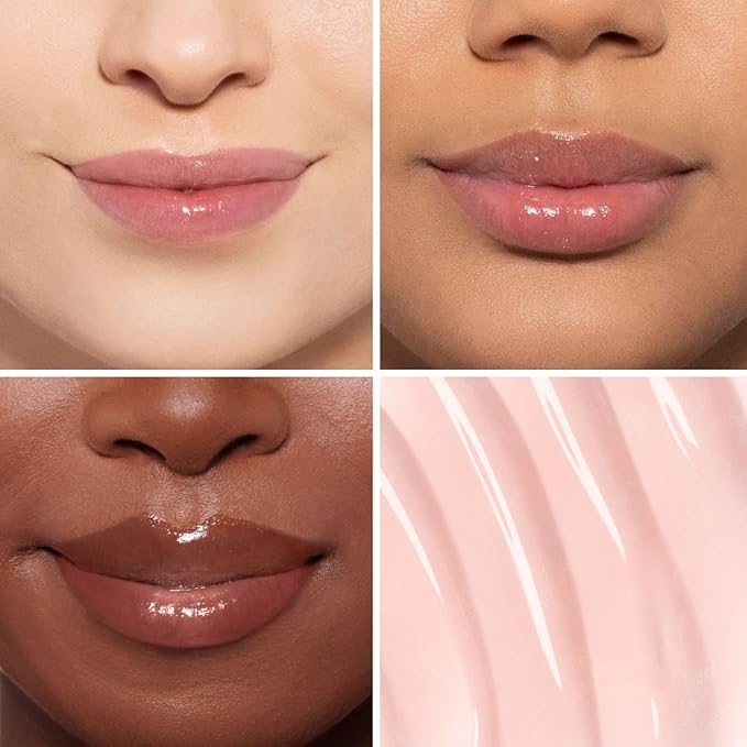 OFIR Surreal Shine Plumping Lip Gloss for Women | Clear, Non-Sticky, Hydrating Lip Gloss with Menthol & Vitamin E | High Shine, Vegan, Cruelty-Free | Doll - Shimmery Light Pink | 0.15 FL OZ