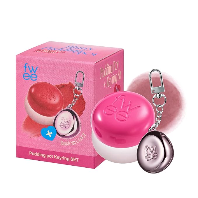 Blurry Pudding Pot + Keychain SET | Airbrushed Blush & Lip, Buildable Pigment, Long-lasting, Lightweight, Easy to Blend, Natural Soft Matte Finish Makeup – Sth (Dusty Pink) | 0.17 oz