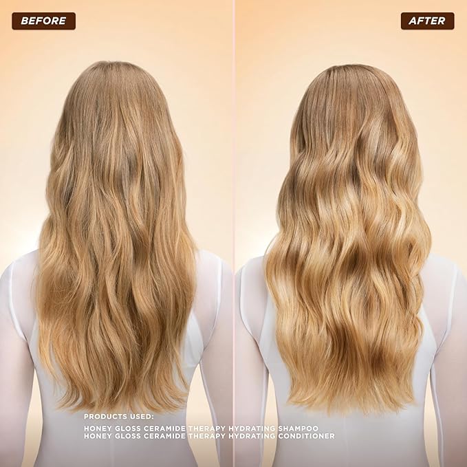 Gisou Honey Gloss Ceramide Therapy Hydrating Conditioner – Smooths, Detangles & Adds Shine with Mirsalehi Honey & Ceramides, 6.8 Fl Oz