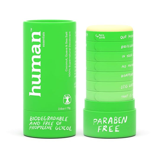 Natural Deodorant | Alumium Free, Plant-Based, Baking Soda & Plastic Free | Long-Lasting Protection for Sensitive Skin | Vegan and Eco-Friendly MADE IN USA