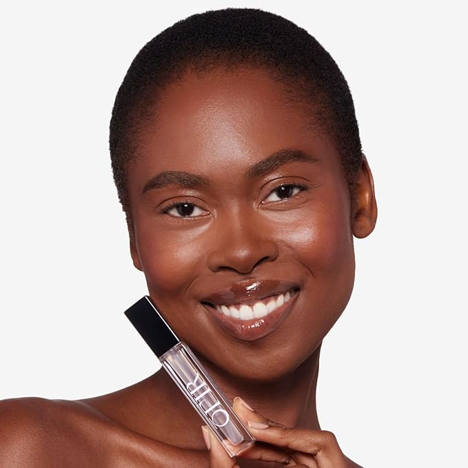 OFIR Surreal Shine Plumping Lip Gloss for Women | Clear, Non-Sticky, Hydrating Lip Gloss with Menthol & Vitamin E | High Shine, Vegan, Cruelty-Free | Clear - Transparent | 0.15 FL OZ