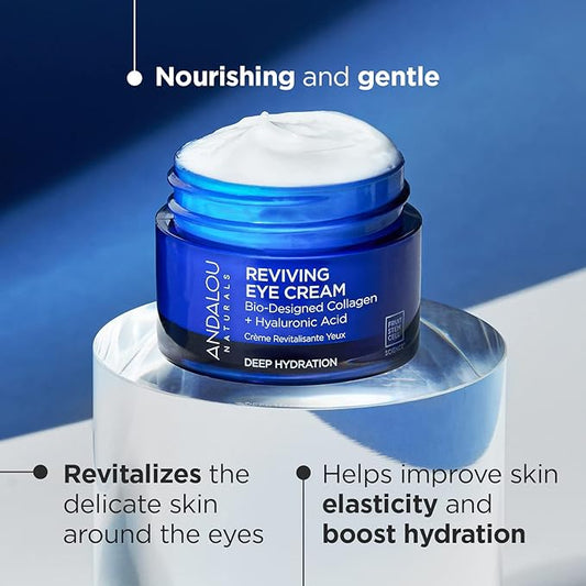 Andalou Naturals Deep Hydration Reviving Eye Cream, 0.45 Oz