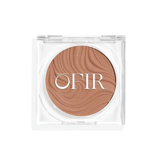 OFIR Geo Sculpt Blendable Cream Bronzer | Buildable Radiant Finish with Vitamin E | Vegan & Cruelty Free Makeup Bronzer | Sun Kissed Glow Compact For Sculpting Cheekbones | Clay - Soft Tan, 0.24 oz
