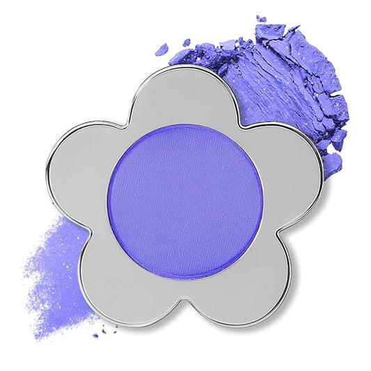 Erinde Periwinkle Blue Matte Eyeshadow Palette, Velvet Eye Shadow Compact Powder Primer Base Makeup, Long-Lasting Eye Makeup, Ultra-Blendable, Pigmented Color, Vegan Formula, 115 Periwinkle Blue