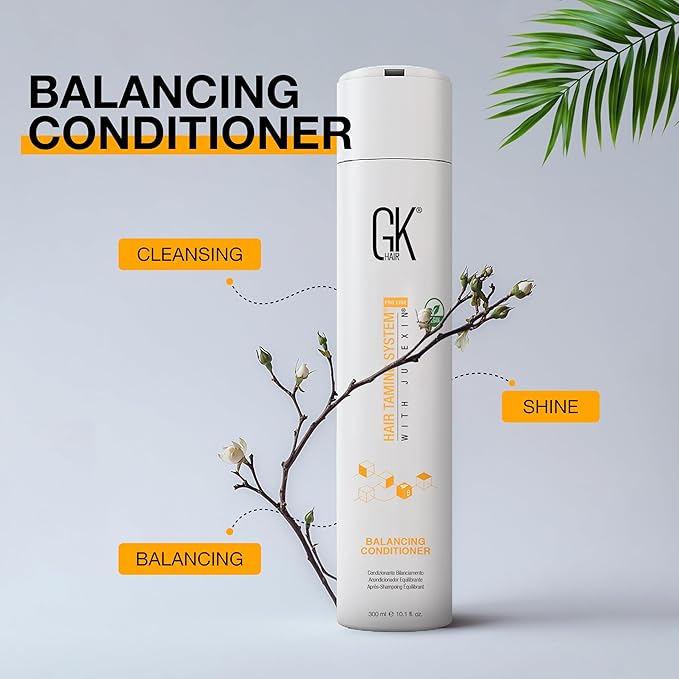 Balancing Conditioner for Oily Hair Scalp Volumising Sulphate Free Conditioners for Greasy Hair Colored Treated Dry Hair Anti-Frizz Hydrating Deep Cleansing for Men & Women - 10.1 Ounce