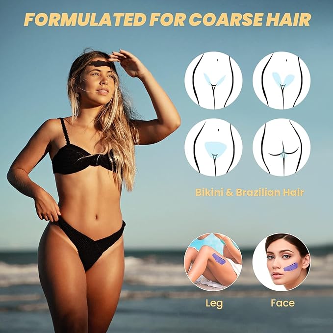 Charmonic Hard Wax Beads, 10 LB Wax Beans, Bulk Hair Waxing Beads for Face, Eyebrow, Brazilian, Legs, Body and Bikini Hair Removal, Depilatory Wax Bead, at Home Waxing Kit for Women & Men (Lavender)