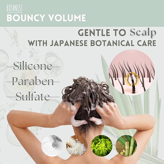 Organic Shampoo for Women & Men, Curly Hair Shampoo for Dry, Damaged Hair with Natural Protein, Collagen, Keratin& Ceramide from Japan, Silicone& Sulfate Free 15.5 Fl Oz PEONY& ORANGE BLOSSOM