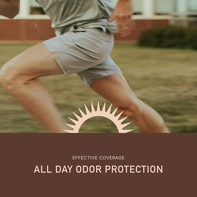 Natural Deodorant for Men - Aluminum Free Deodorant for Men, 4 Total Ingredients, 2 Pack (Sandalwood & Hunter)