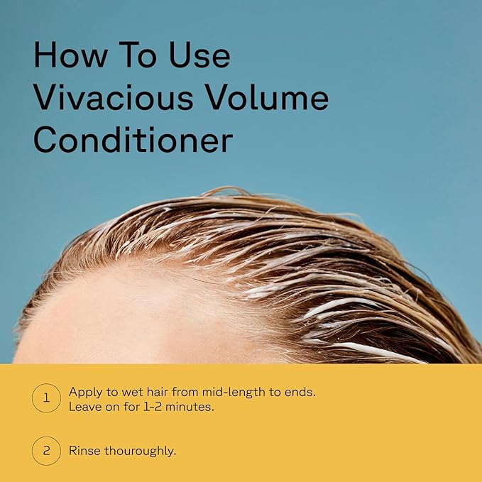 Acure Vivacious Volume Conditioner - Volumizing Conditioner for Women & Men, Lightweight & Moisturizing for Fine, Thinning Hair, Boost & Lift Thin Hair, Paraben & Sulfate Free, Vegan- 8 fl oz (2 Pack)