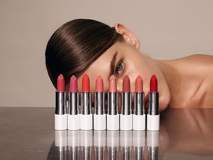 True + Luscious Super Moisture Lipstick | Sheer Cream Lip Color for Lasting Hydration | Hyaluronic Acid Konjac Root Powder | Vegan Cruelty-Free Gluten-Free Flatters All Skin Tones | Pink Sugar