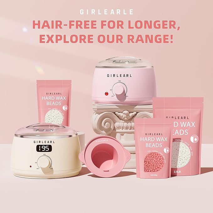 2.5lb Unscented Wax Beads for Hair Removal, Brazilian Bikini Hard Wax for Women Men, Hard Wax beads Perfect for Full Body Legs, Face and Underarms at Home Waxing Beads for Sensitive Skin