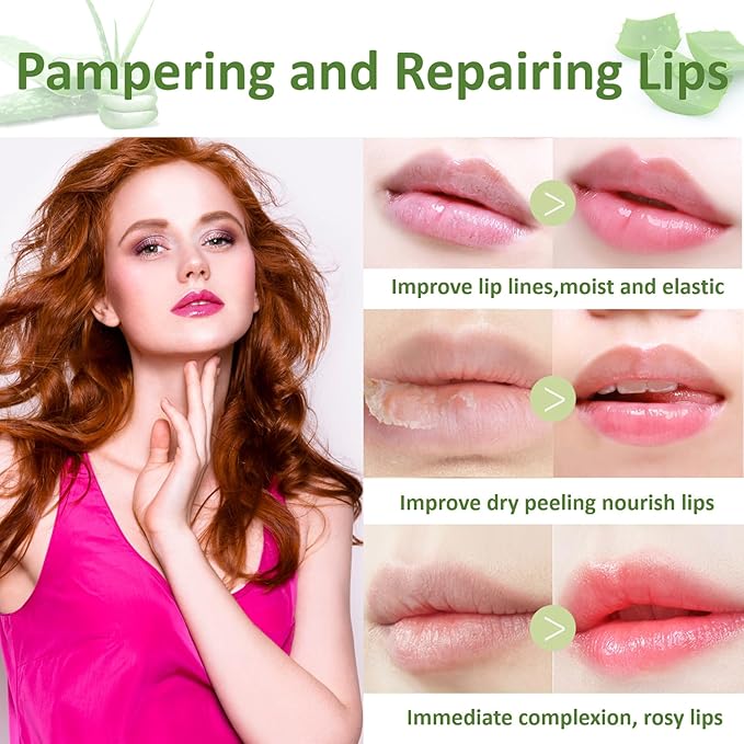 2PCS Jelly Lipstick,Moisturizing Color Changing Lip Balm Lipstick,Waterproof Temperature Color Change Lip Gloss (A)