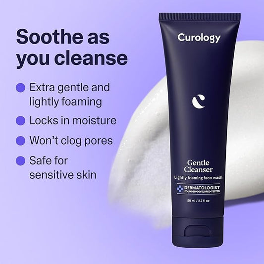 Curology Everyday Skincare Gift Set, Gentle Facial Cleanser, Acne Body Wash (2% Salicylic Acid), and Daily Gel Face Moisturizer with Hyaluronic Acid