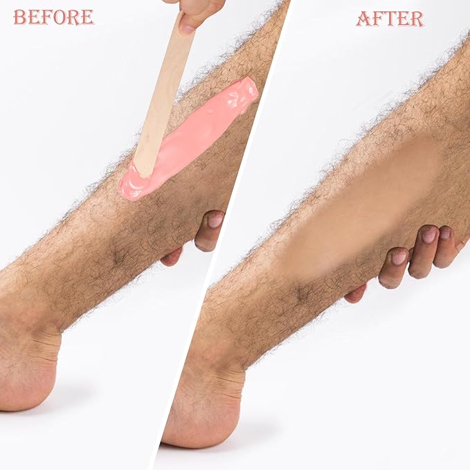 Smooth Hard Wax Beads Bulk - Professional Hair Removal Wax Kit for Coarse Hair & Sensitive Skin - Low Temperature, Painless Brazilian, Bikini, Face, Body Home Use (5lbs, Natural Pearl)