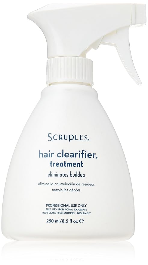 Scruples Hair Clearifier Treatment - Deep Cleansing Hair Treatment for Product Build Up, Dirt, Oils, and Chemicals - Hair Detox + Scalp Build Up Cleanser for All Hair Types (8.5 oz)