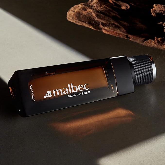Malbec Intenso Eau De Toilette by O Boticário, Cologne For Men, Long Lasting Men's Fragrance, French Oak Barrel-Aged Red Wine & Woody Fresh Scent, 3.4 Ounce
