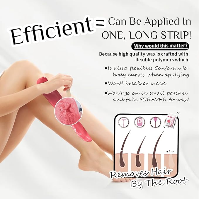 KOTAMU Wax Kit Pink Digital Hair Removal Waxing Kit for Women & Men Hot Wax Warmer Pot for Face, Eyebrow, Body, Brazilian, Bikini, Sensitive Skin Waxing Machine with 25 Accessories for Home Salon