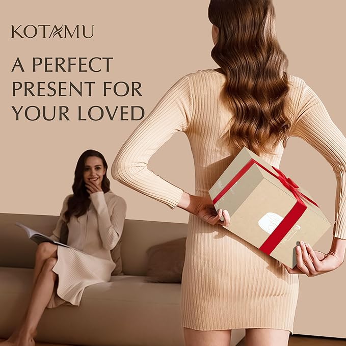 KOTAMU Waxing Kit for Women & Men, Wax Warmer for Hair Removal, Digital Wax Kit with Silicone Pot，Ideal for Face Eyebrow Arm Legs Armpit &Sensitive Skin, Pink Waxing Machine for Home Salon Use