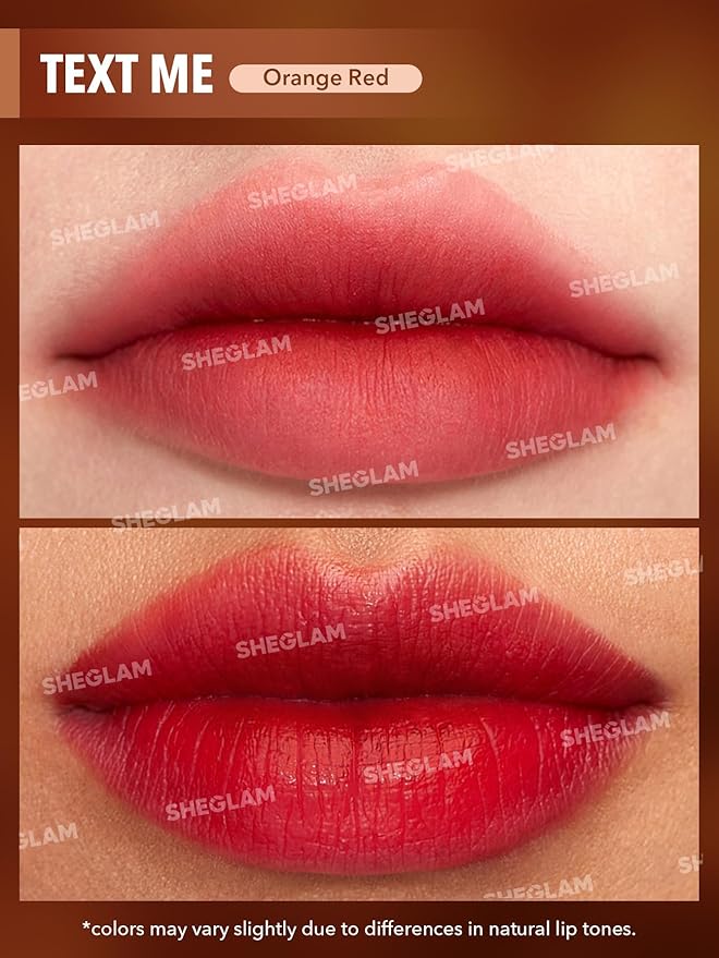 SHEGLAM Soft Haze Lip Blur Waterproof Liquid Lipstick Matte Transfer-Proof Lip Tint Lasting Super Stay Lip Stain-Text Me