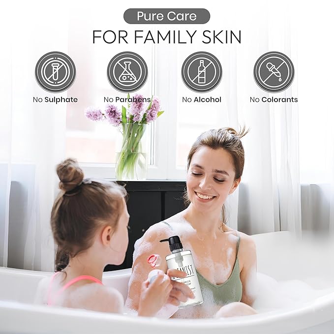 Botanist Mens Hypoallergenic Body Wash, Full Body Wash by Squalane, Shea Butter & Aloe Vera, Shower Gel & Bath Soap from Japan, Sulfate Free 16.5 Fl Oz Cassis & Leaf Green 3EA