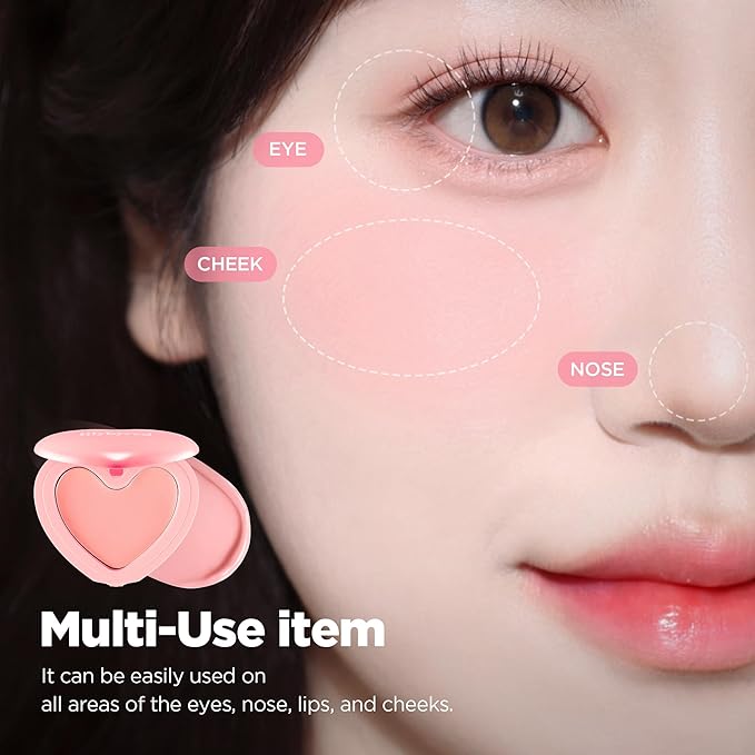 lilybyred LUV BEAM Cheek Balm | Soft Color, Glowy Finish, Creamy Texture | Natural-Looking Flush | Korean Beauty (01 Pure Coral)