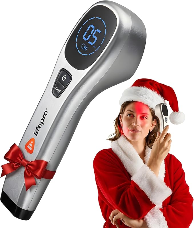 Lifepro Infrared & Red Light Therapy for Body Joints & Muscles Wellness Support, Portable Red Light Therapy Device, Near Infrared Light Therapy for Body & Face - Use 3 wavelengths