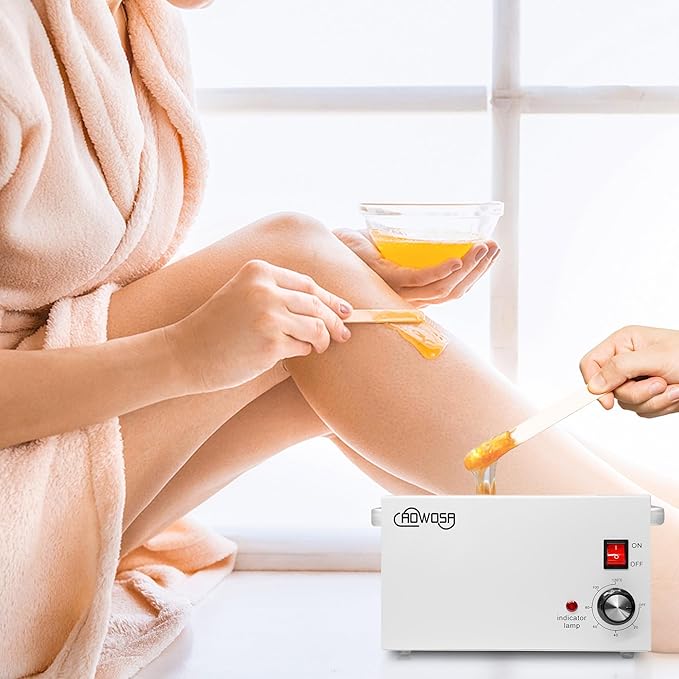 Single Wax Warmer Professional 3L Electric Wax Heater Machine Hold 5.5 Lbs Wax for Hair Removal, Large Wax Pot Paraffin Facial Skin Body SPA Salon Equipment with 100 Wax Sticks